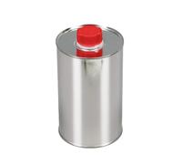 BenBow Seau en Fer-Blanc avec Bouchon et Entonnoir 1L x1 Boîte en Fer-Blanc, Boîte métallique, Contenants vides pour Huiles, Peintures, Vernis, Liquides de Nettoyage, Additifs pour Carburant