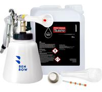Benbow Set 6-tlg, PRO 004 Blue Storm Druckluft Reinigungspistole, Behälter 1L, 6 Bar Druck + 3x Tube + CLEANTECH CO 5L Universal Reiniger