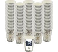 BenBow Tasses à café 300 ml x 250, Tasses en carton à emporter, Tasses jetables pour les déplacements, All You Need Is Coffee, Tasses à café pour le bureau et les machines à café, Robustes et pratique