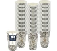 BenBow Tasses à café 400 ml x 100, Tasses en carton à emporter, Tasses jetables pour les déplacements, All You Need Is Coffee, Tasses à café pour le bureau et les machines à café, Robuste et pratique