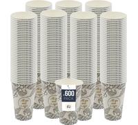 BenBow Tasses à café 400 ml x 600, Tasses en carton à emporter, Tasses jetables pour les déplacements, All You Need Is Coffee, Tasses à café pour le bureau et les machines à café, Robustes et pratique