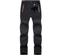 BenBoy Femme Pantalon Ski Imperméable Pantalon Randonnée Softshell Thermique Étanche Coupe-Vent Hiver Pantalon de Montagne Neige Escalade,KZ2987W-Black-XS