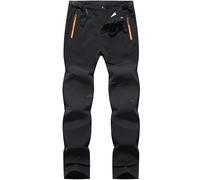 BenBoy Homme Pantalon Ski Imperméable Outdoor Pantalon Trekking Randonnée Softshell Thermique Étanche Coupe-Vent Hiver Pantalon de Montagne Escalade KZ3028M-Black1-2XL