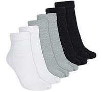Bencailor 3 Paires Chaussettes à Bouts Fendus Chaussettes Japonaises Tabi à Deux Orteils de Sandales Noir Gris Blanc