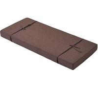 Bench Cushion Indoor Outdoor Non-Slip Rectangular Seat Cushion Pad for Garden Bench Patio Furniture Deck Chair Swing Sofa Window Seat Removable Zipper Cover Linen Fabric(Dark Brown,60X12X2IN)