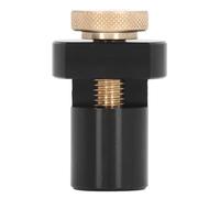 Bench Dog 19mm, Bloc de Butée en Alliage d'Aluminium avec Vis à Main, Limiteur de Table Antidérapant pour Établi de Travail du Bois - Durable en Aluminium Usiné CNC, Fixation (Noire)