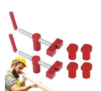 Bench Dog Clamp - Vise Grip for Workbench | Aluminum Alloy with Brass Fixture, Compact Stop for 20mm Desktop Holes, Pack of 2 Lightweight Design, Woodworking Tools for Metal and Carpentry Projects