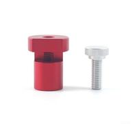 Bench Dogs Blocs d'arrêt antidérapants compatibles avec les trous de table MFT standard et rail de serrage modulaire pour une fixation sûre (rouge, 20 mm)