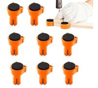 Bench Dogs | Lot de 8 outils de travail du bois anti-rayures pour établi | Pinces de trou pour chien en nylon avec trou de 1,9 cm | Bancs antidérapants pour couper, peindre, fraiser