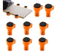 Bench Dogs | Lot de 8 outils de travail du bois anti-rayures pour établi | Pinces de trou pour chien en nylon avec trou de 1,9 cm | Bancs antidérapants pour couper, peindre, fraiser