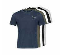 Bench Oliver Everyday Lot de 5 t-shirts pour homme - Couleurs unies assorties - 100 % coton - Col rond - Coupe classique - Manches courtes - Vêtements quotidiens pour homme - XXL, Oliver / Assortis