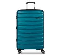 Bench Paris 4 roues Valise cabine L 76 cm avec soufflet d'extension bleu pétrole