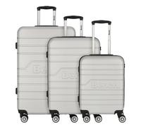 Bench Seattle 4 roulettes Set de valises 3 pièces couleur argent