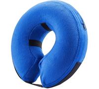 BENCMATE Collier Gonflable de Protection pour Chiens et Chats - Collier de Récupération Souple pour Chien de Compagnie (Bleu, L)