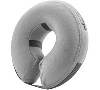 BENCMATE Collier Gonflable de Protection pour Chiens et Chats - Collier de Récupération Souple pour Chien de Compagnie ne Bloque Pas la Vision (Gris, L)