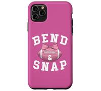 Bend and Snap Football Game Day Coquette Bow Pink Football Coque pour iPhone 11 Pro Max