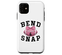 Bend and Snap Football Game Day Coquette Pink Football Bow Coque pour iPhone 11