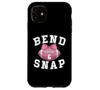 Bend and Snap Football Game Day Pink Football Coquette Bow Coque pour iPhone 11