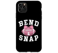 Bend and Snap Football Game Day Pink Football Coquette Bow Coque pour iPhone 11 Pro Max