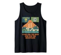 Bend Oregon Retro-Vintage Montagnes & Bière pour les amoureux de la nature Débardeur