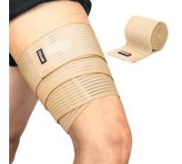 Bendaggio al Ginocchio Supporto Gomito Vitello Alta Elasticità Involucro Compressivo della Coscia Benda Polso Tutore alla Caviglia per Sport Palestra Corsa Tozzo Allenamento Beige 180 cm/1 pièce