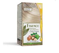Bendida Coloration Permanente 120 ml à l’huile de macadamia et oxydant à 6% | Couverture 100% des cheveux blancs & brillance longue durée | Coffret avec crème colorante (9 Blond très clair)