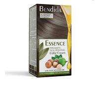 Bendida Coloration Permanente 120 ml à l’huile de macadamia et oxydant à 6% | Couverture 100% des cheveux blancs & brillance longue durée | Coffret avec crème colorante (5 brun naturel)