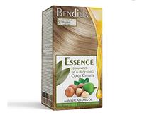 Bendida Coloration Permanente 120 ml à l’huile de macadamia et oxydant à 6% | Couverture 100% des cheveux blancs & brillance longue durée | Coffret avec crème colorante (8.3 Blond doré)