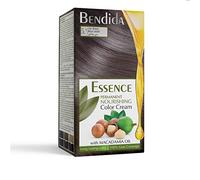 Bendida Coloration Permanente 120 ml à l’huile de macadamia et oxydant à 6% | Couverture 100% des cheveux blancs & brillance longue durée | Coffret avec crème colorante (5.1 Brun cendré)