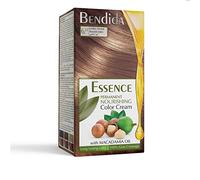 Bendida Coloration Permanente 120 ml à l’huile de macadamia et oxydant à 6% | Couverture 100% des cheveux blancs & brillance longue durée | Coffret avec crème colorante (6.31 Amande dorée)