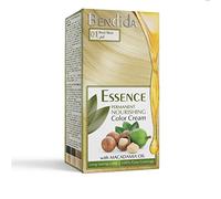 Bendida Coloration Permanente 120 ml à l’huile de macadamia et oxydant à 6% | Couverture 100% des cheveux blancs & brillance longue durée | Coffret avec crème colorante (01 crème décolorante)