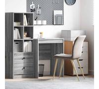 Bendmaxx Bureau gris Sonoma - 60 x 50 x 76 cm - Table de bureau et table de travail pour bureau à domicile, bureau et chambre d'adolescent - Bureau d'ordinateur compact avec surface d'écriture