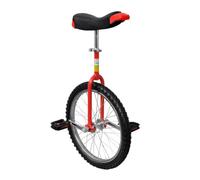 Bendmaxx Monocycle réglable rouge 50,8 cm avec cadre en acier, pince de selle à libération rapide, selle confortable, amortisseur, pour débutants, entraînement, sports de plein air, loisirs, famille