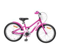 Bendmaxx Vélo pour enfant Rose clair avec cadre en acier pour 2 à 4 ans, siège et guidon réglables, avec garde-boue, sonnette et réflecteurs, idéal pour les loisirs, le parc, la vie quotidienne et la