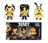 Bendy & The Ink Machine | Coffret 3 Figurines Articulées | 6,35 cm | Inclus Jouet Figurine Bendy Alisson Tom | Licence Officielle | Jouet à Collectionner | Idée Cadeau Ados Dès 14 Ans +