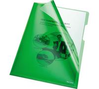 bene 205000GN Pochette transparente en PVC A4 0,15 mm vert