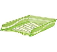 Bene 60100 Corbeille à courrier Format A4 - Vert/Transparent