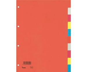 Bene 97410 Répertoire DIN A4 blanc Carton recyclé multicolore 10 onglets 97410
