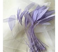 Bene Omnia Lot de 10 plumes naturelles pour chapellerie et bibi - 12,7 à 17,8 cm - Lilas