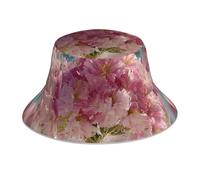 Beneath the Cherry Blossoms Chapeau bob réfléchissant - Mode polyvalent confortable respirant pour activités de plein air