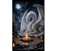 Beneath the White Yule Dragon: A Winter Solstice Blank Journal of Snow, Stars & Hearthfire