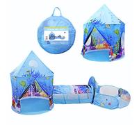 Benebomo Tente pour Enfant, Tunelle pour Enfant, Piscine à balles,Blue Ocean Children's Cabin, intérieure et extérieure