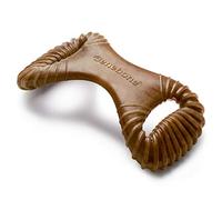 Benebone Dental Durable Dog Chew Toy for Aggressive Chewers, Real Bacon, Made in USA, Large