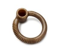 Benebone Indestructible Chew Ring for Aggressive Chewers, Durable and Strong to Break Boredom for Dogs, Real Bacon Flavour for Medium Dogs, Made in USA