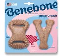 Benebone - Jouet A Mâcher Dentaire Pour Chiots Puppy 2-Pack Dental Chew/Wishbone 10Cm - G
