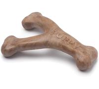 Benebone Jouet à mâcher Puppy Wishbone – Durable, bacon réel, fabriqué aux USA, Moyen