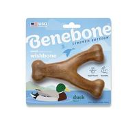 Benebone Jouet à mâcher Wishbone pour Chien, Canard, Petit | Durable, Pour gros mâcheurs, Fabriqué aux USA, Os pour chiens, Longue durée, Une taille pour chaque chien, Les occupe