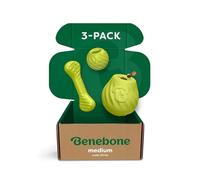 Benebone Lot de 3 Jouets en Caoutchouc pour Animaux de Compagnie