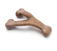 Benebone Puppy Wishbone Dog Chew Toys, Softer for Modest Chewers, Made in USA, Medium