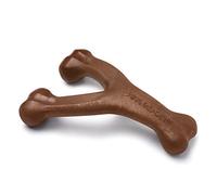 Benebone Peanut aromatisé Taille Jumbo Wishbone Jouet à mâcher, Marron foncé
